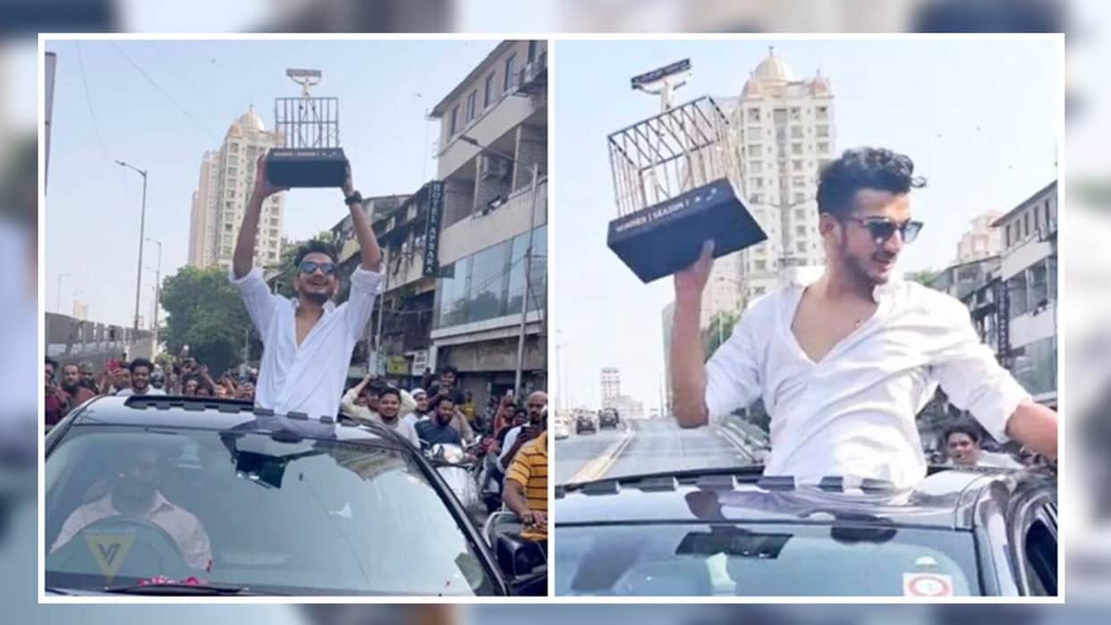 After winning the lockupp show Munawar Faruqui reached Dongri where people gave him a grand welcome