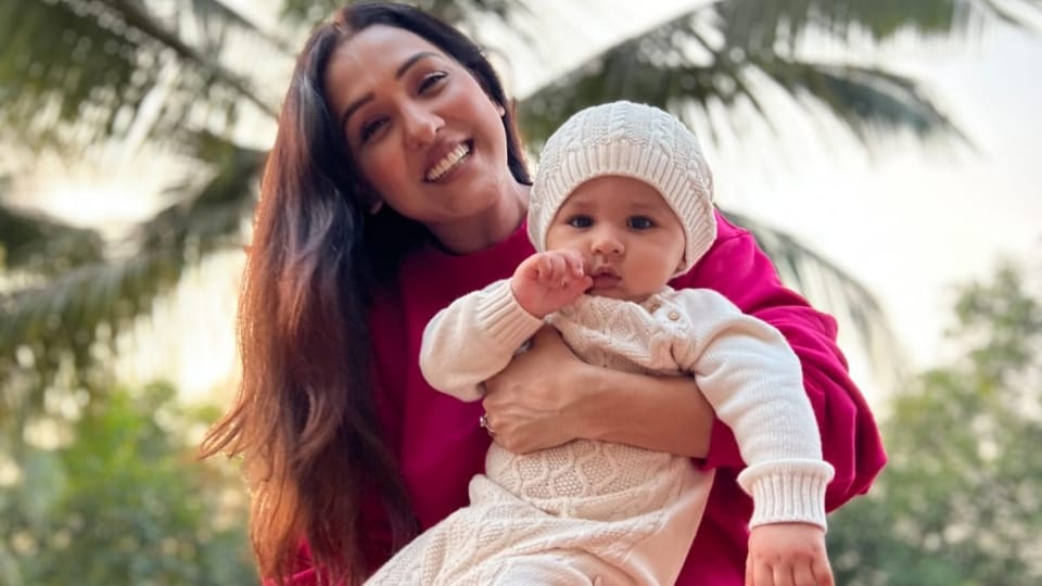 Mothers day 2022 Neeti Mohan celebrates Mother's day for the first time with son Aryaveer.