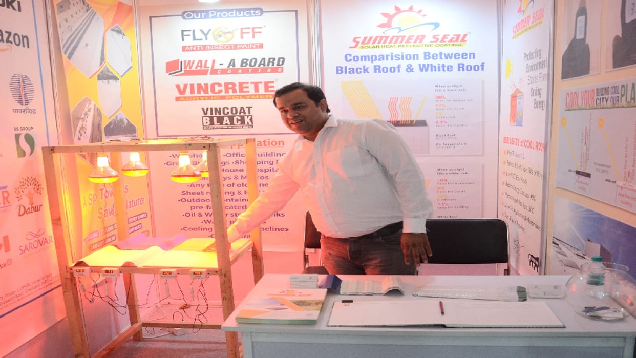 Ghaziabad based company displayed a special heat relief paint at IIA s exhibition