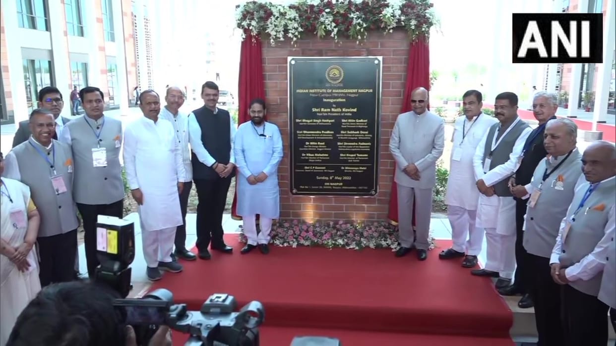 President Ram Nath Kovind inaugurates the new IIM campus in Nagpur