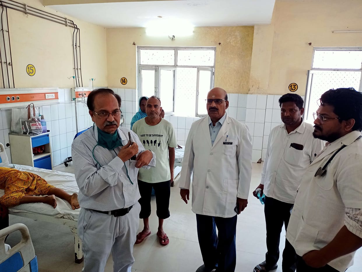Timardar was seen carrying patients in his lap as soon as the minister left