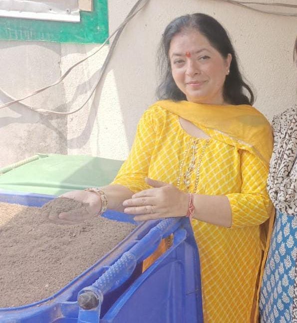 Making the society green by making manure from the garbage from the kitchen