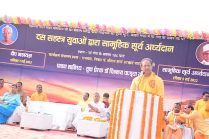 Ganga Saptami 2022 Mahamana dreams come true large number of people offered ardhya to Sun God at Ganga Ghats of Kashi