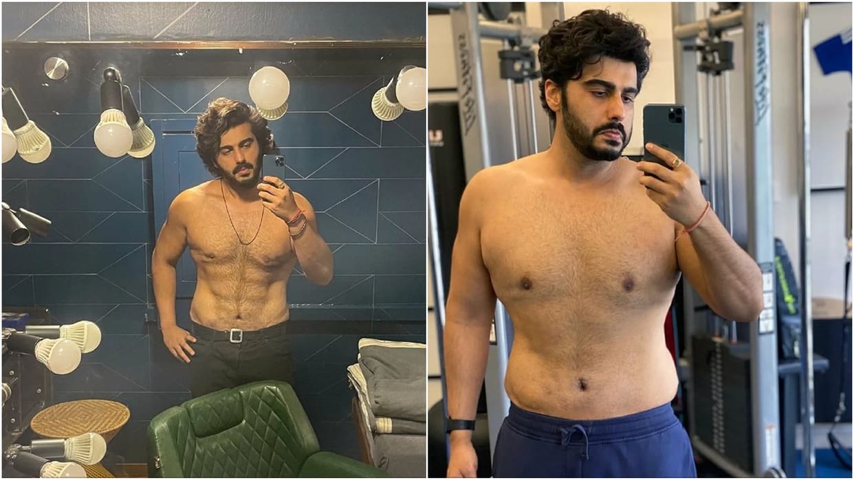 Arjun Kapoor: Arjun Kapoor shares his transformation picture Ranveer Singh comments haaye garmi