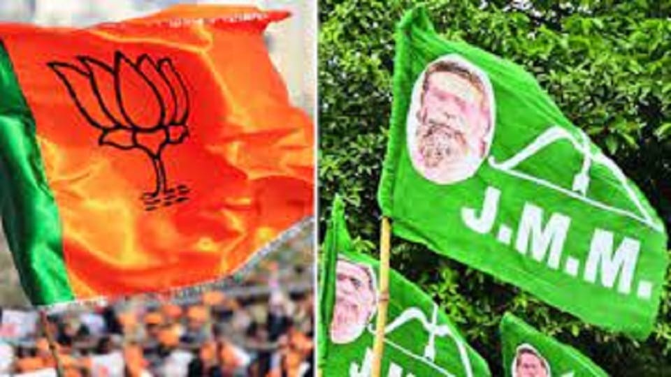 bjp spokesperson Pradeep Sinha said 35k BJP workers protest in 19 Jharkhand dists against corrupt government