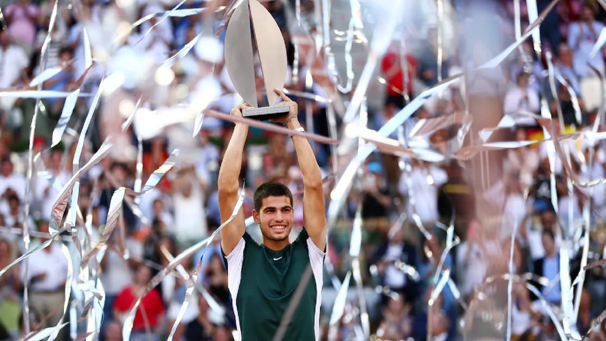 Madrid Open 19 year old Carlos Alcaraz Garfia new superstar with fourth title of the season after win against Alexander Zverev in the final