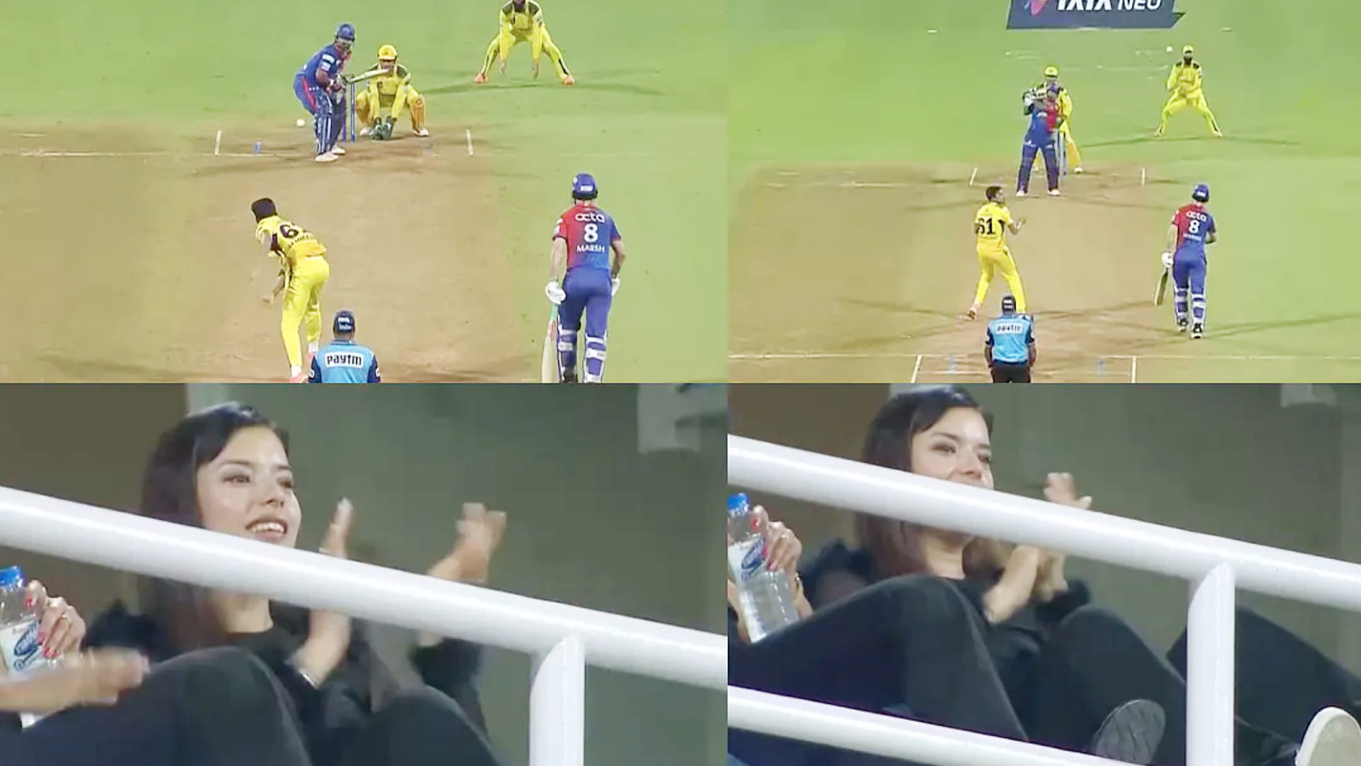 CSK vs DC IPL 2022:  Rishabh Pant’s Girlfriend Isha Negi Video when DC Captain Smashes Maheesh Theekshana For Consecutive Fours; Watch Video