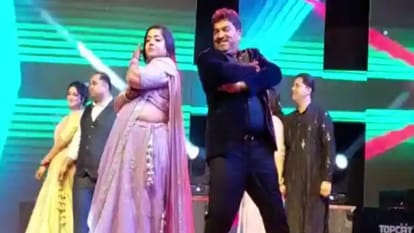 Indore: These are Indori MLAs, they are not behind in hitting dance, MLA Shukla stunned with wife, video went viral on social media