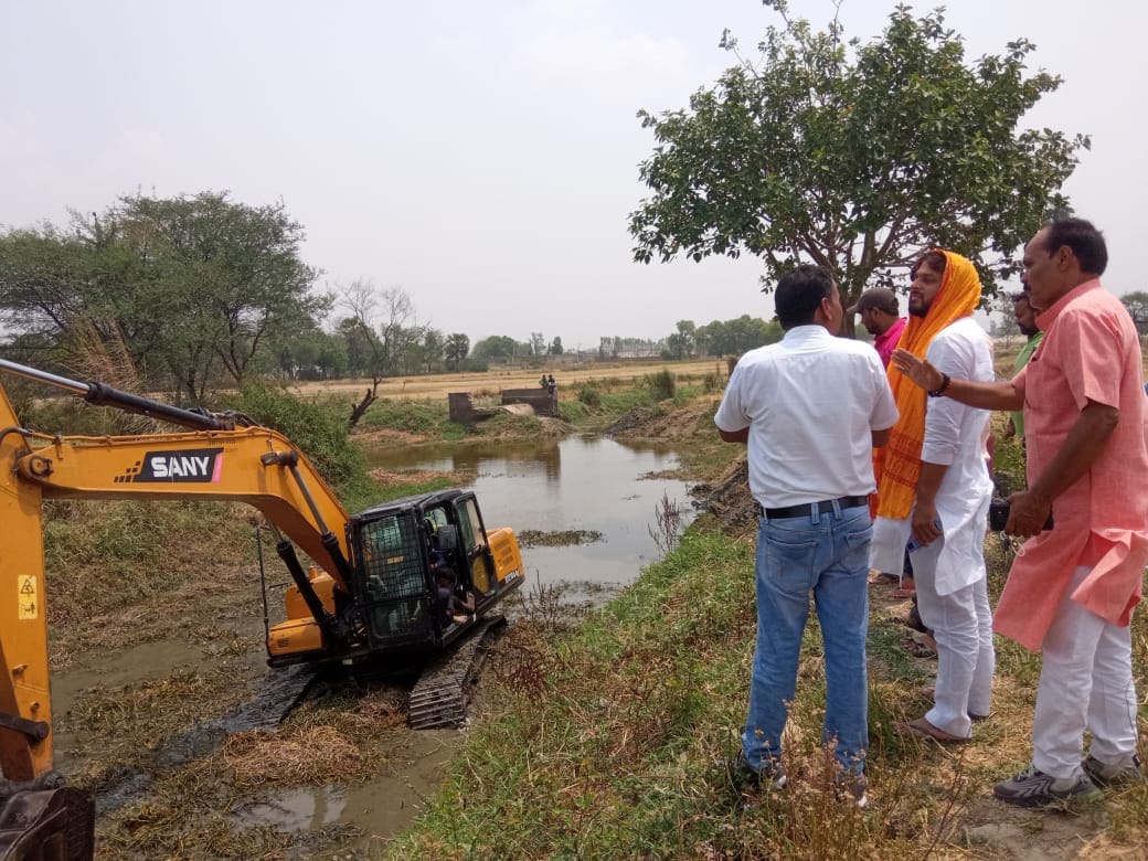 Choti Saryu river excavation started