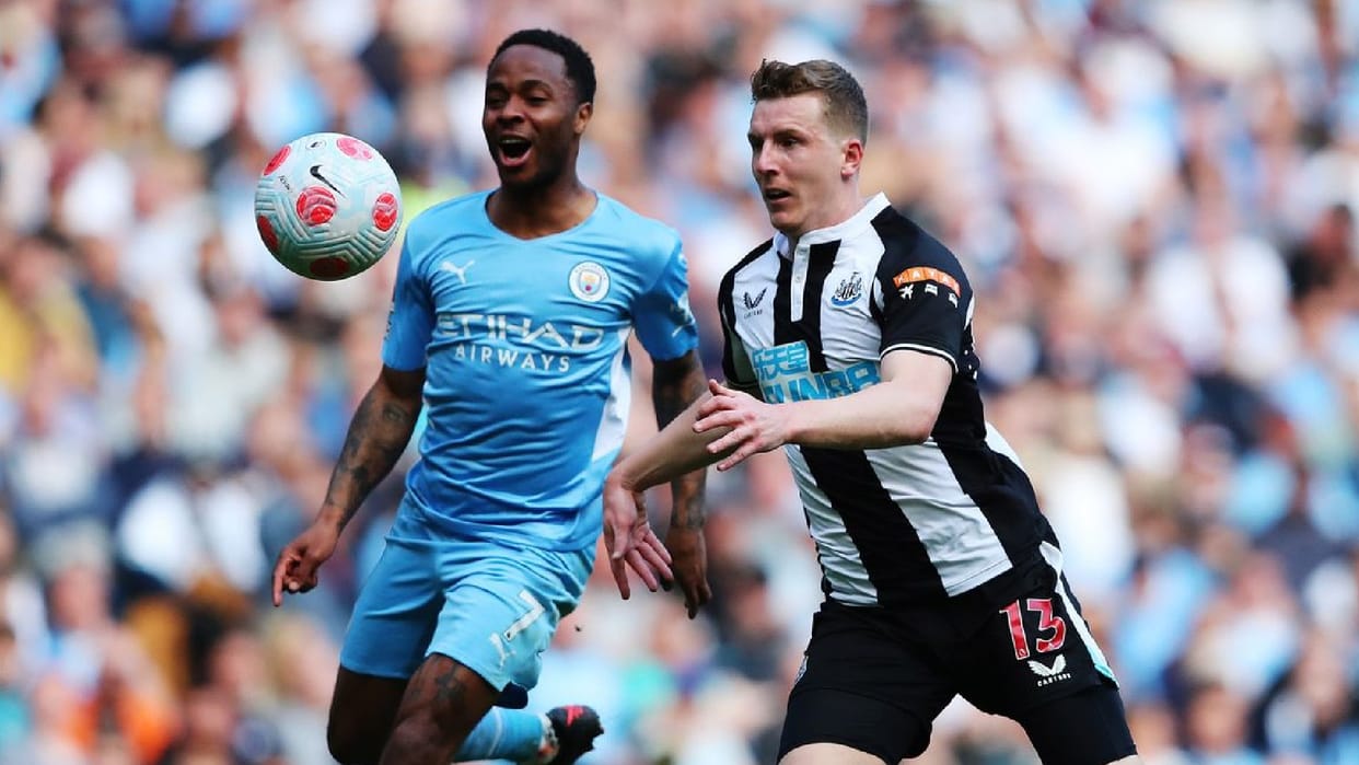 Football Premier League Manchester City beats Newcastle United by 5-0 with Raheem Sterling double goal take lead over liverpool