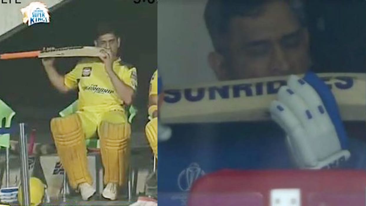 Why MS Dhoni chewing his bat in dressing room Amit mishra tells the reason