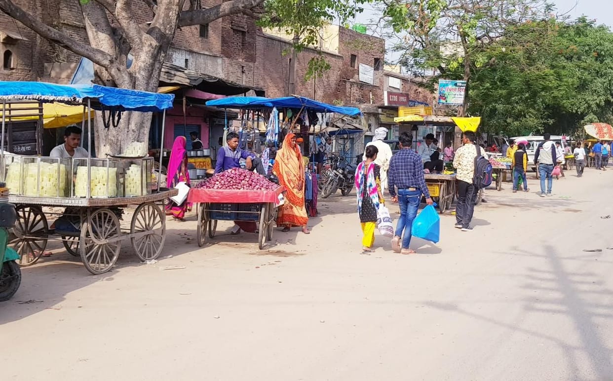 places of encroachment on the road