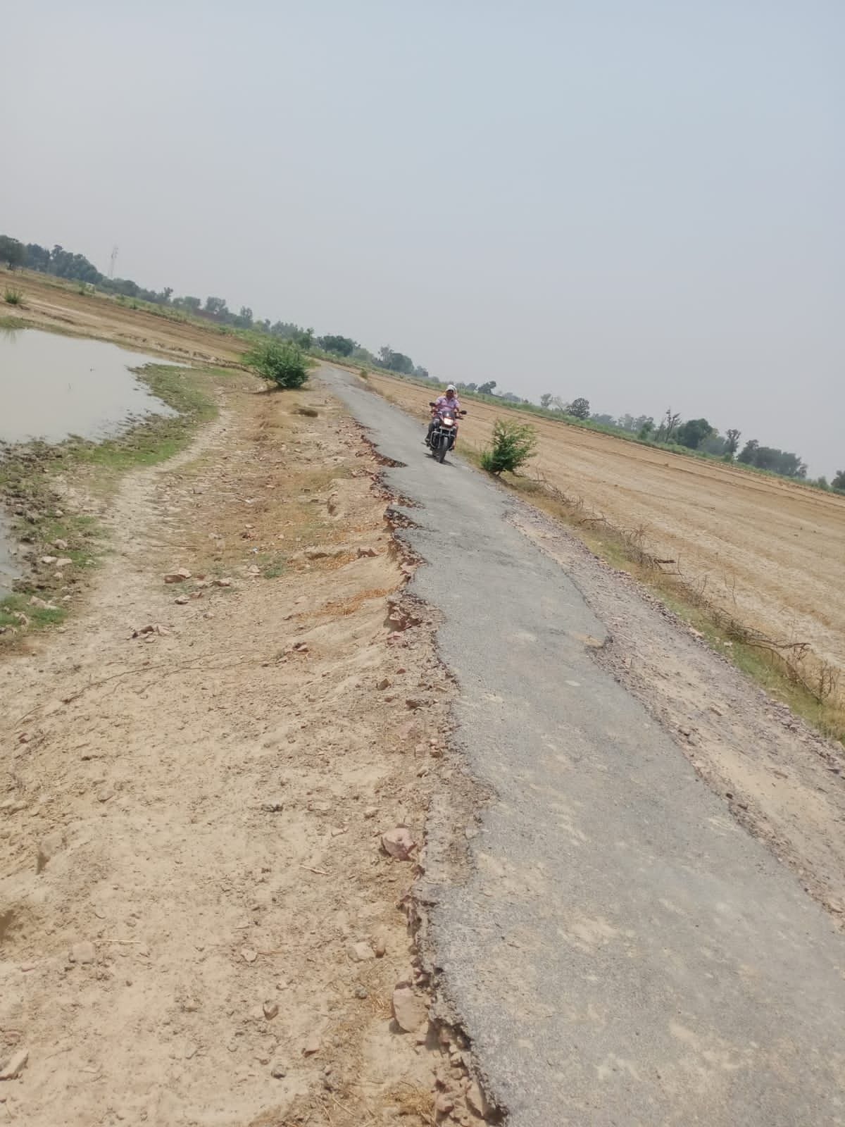 Bad roads become trouble due to potholes