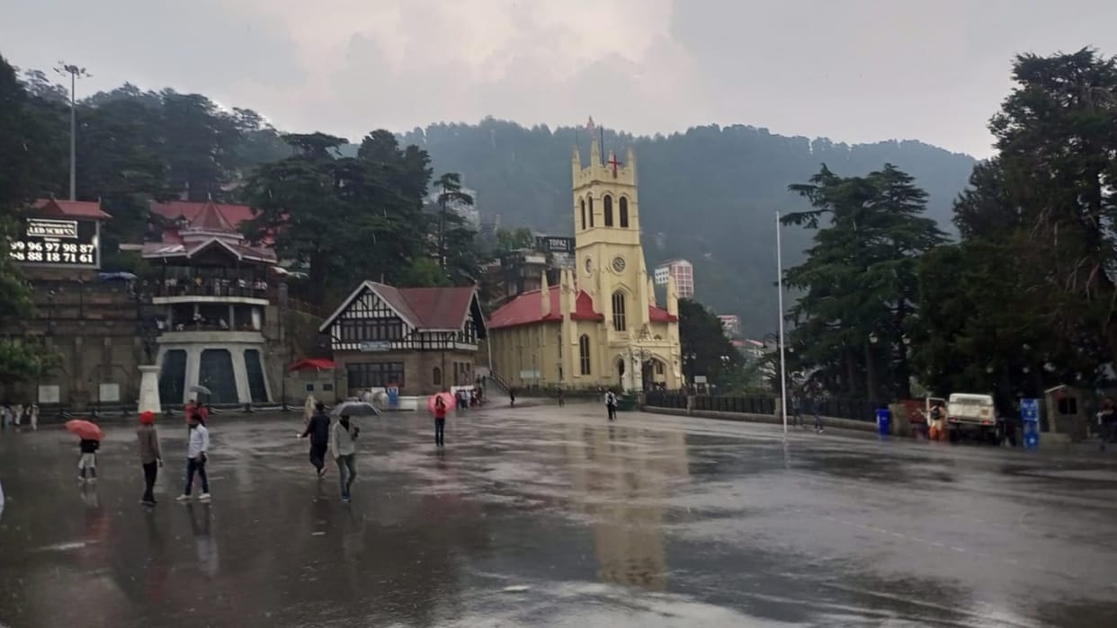 himachal weather update rain and hailstorm in shimla today