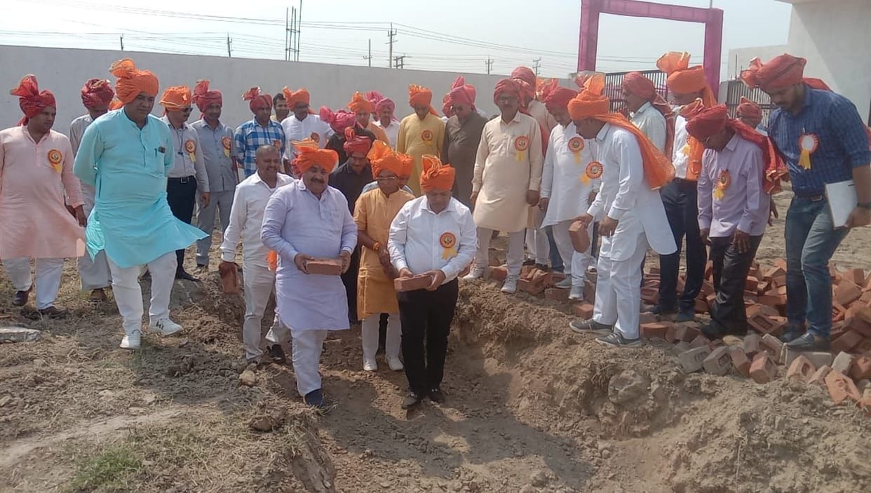 Foundation stone of Samrat Prithviraj Chauhan Bhawan