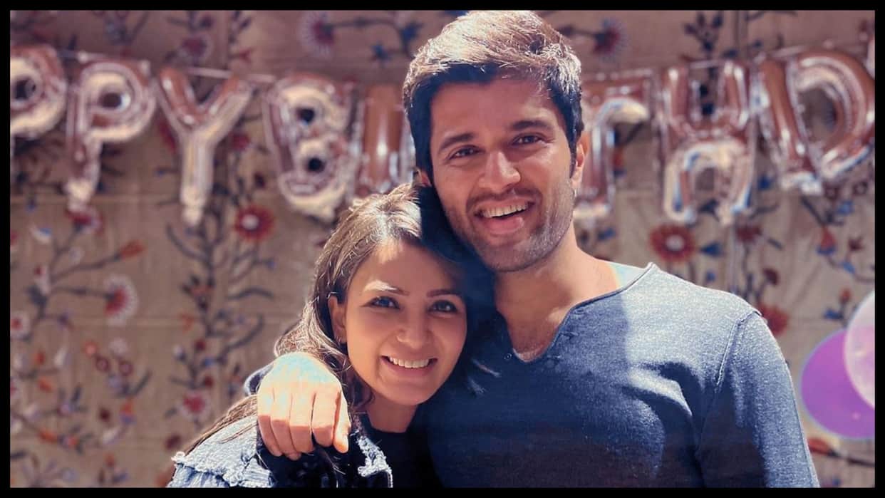 vijay deverkonda birthday Samantha Ruth Prabhu shares an adorable photo with him from the sets of film DV 11 khushi