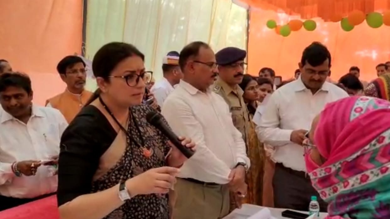 Cabinet minister smriti irani says development work will be done according to people's wish in Amethi.