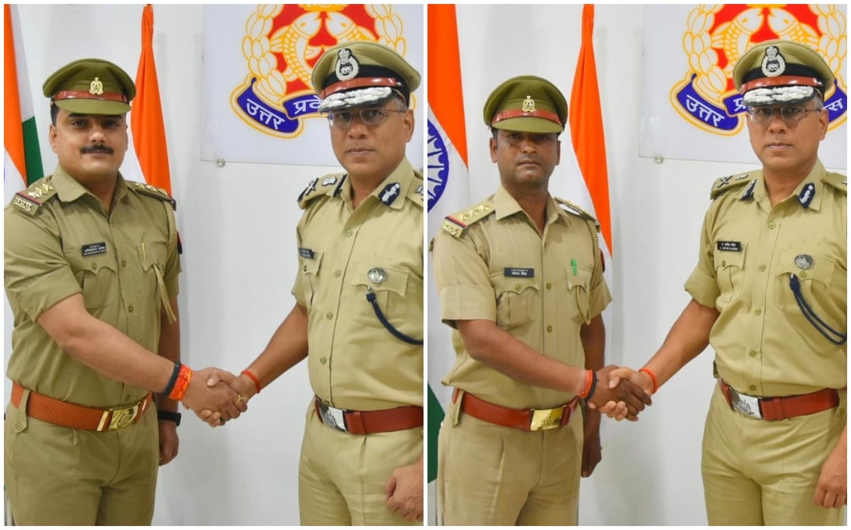 Varanasi Commissionerate Four sub inspectors were promoted to inspectors police commissioner congratulated