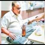 वायरल वीडियो में दिख रहे आईजी होमगार्ड हेमंत कल्सन।