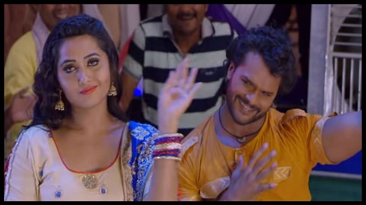 bhojpuri gana Khesari Lal Yadav Kajal Raghwani Coolar Kurti Me video viral  on social media  Bhojpuri Gana इस गन म खसर सग कजल क अदओ न  बढय तपमन रमटक वडय न
