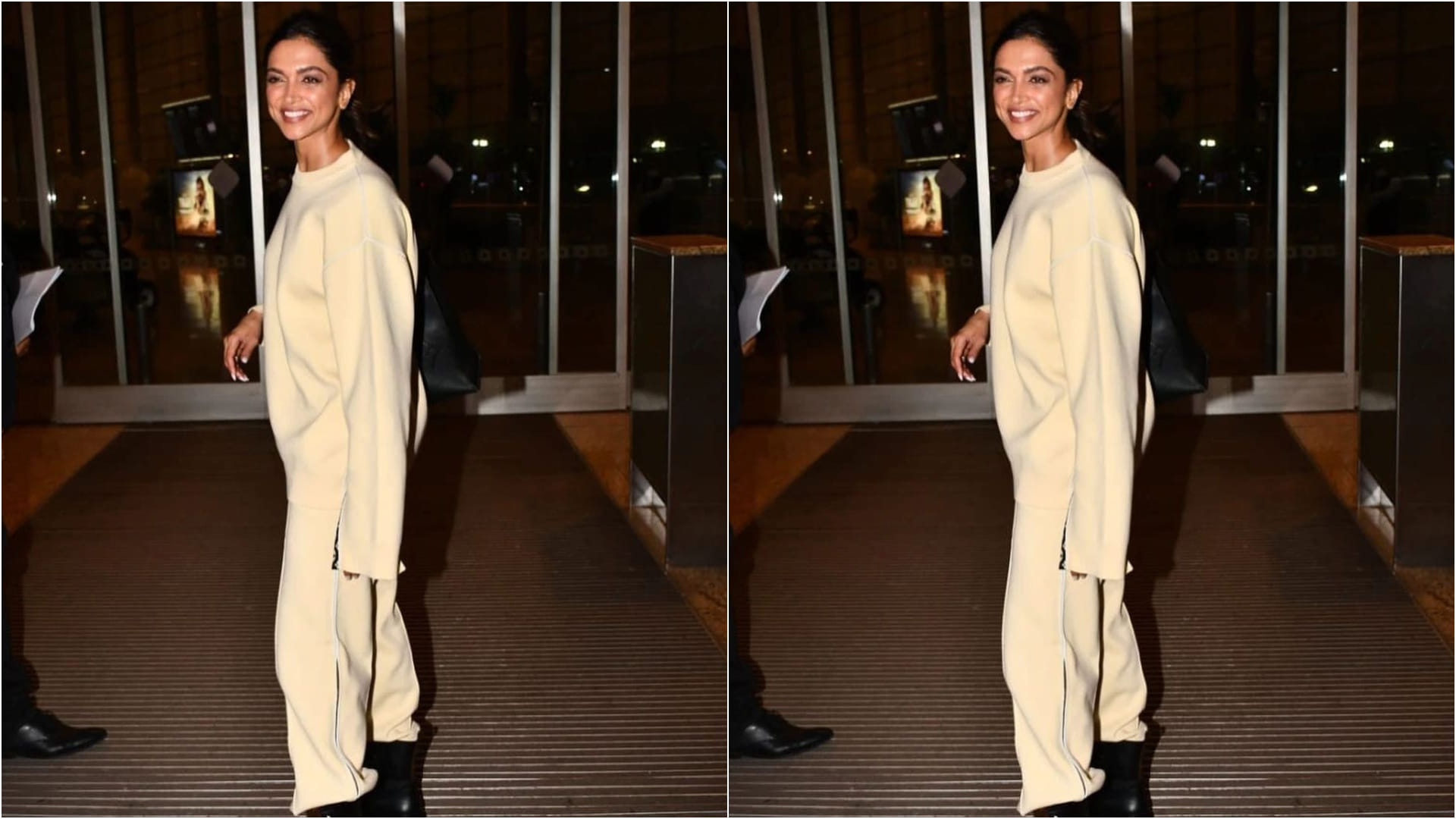 deepika padukone head to toe in luxury brand outfit for leaving cannes jury duty at airport
