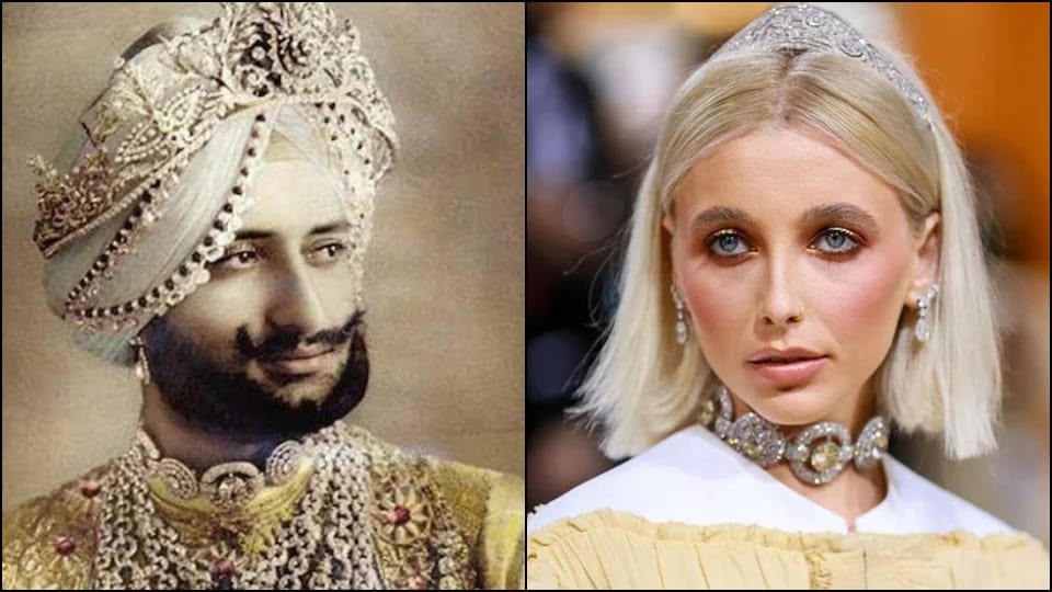 Met gala 2022 Emma Chamberlain for wearing Maharaja of Patiala choker in event Netizens criticize her