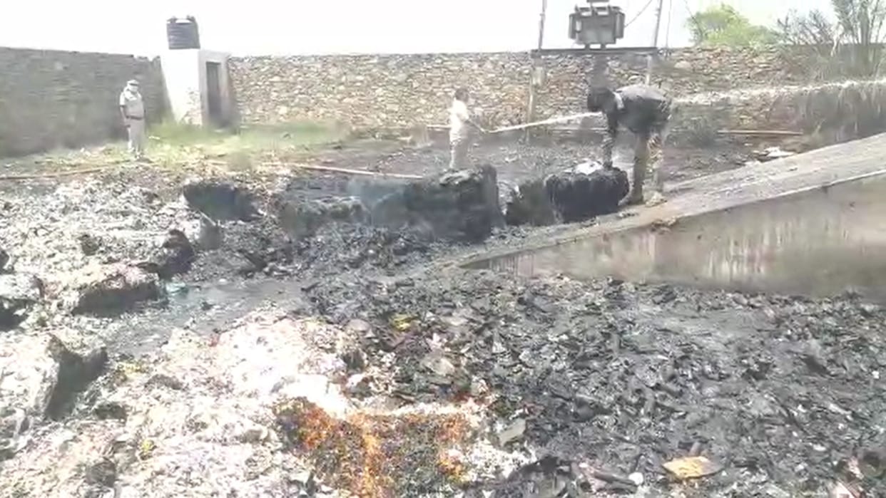Goods worth lakhs burnt due to massive fire in Ajmer cardboard factory