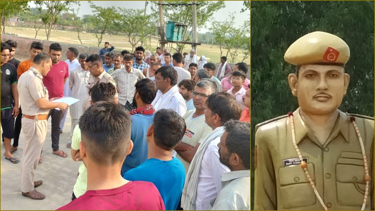Statue Of Martyr Havaldar Ramkishan vandalized in Rohtak