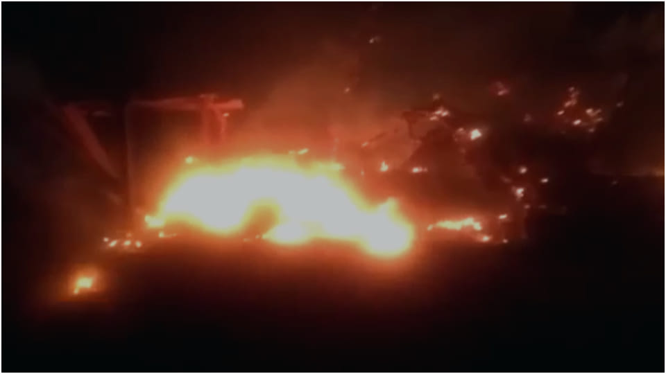 Hotel fire in jalore two cylinders burst