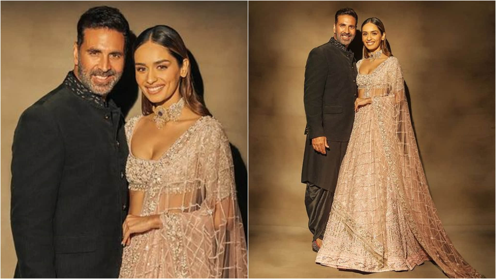 akshay kumar manushi chhillar look regal in prithviraj trailer launch