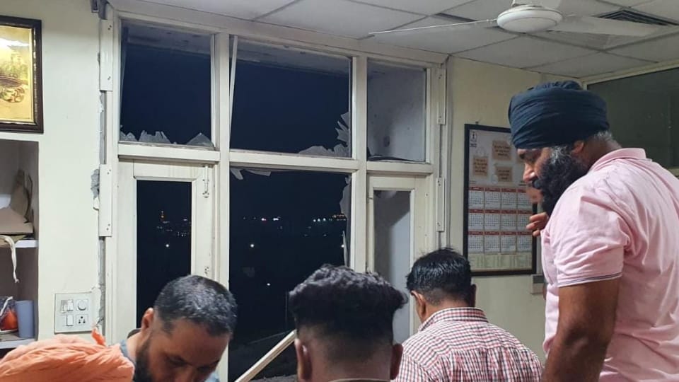 Attack on Punjab police intelligence office in mohali