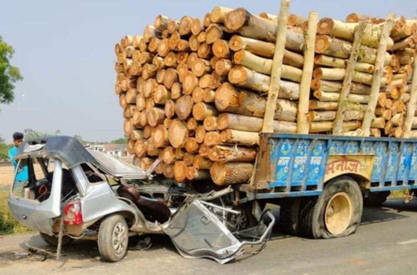 Car rammed into wooden trolley, brother-in-law killed, brother-in-law injured