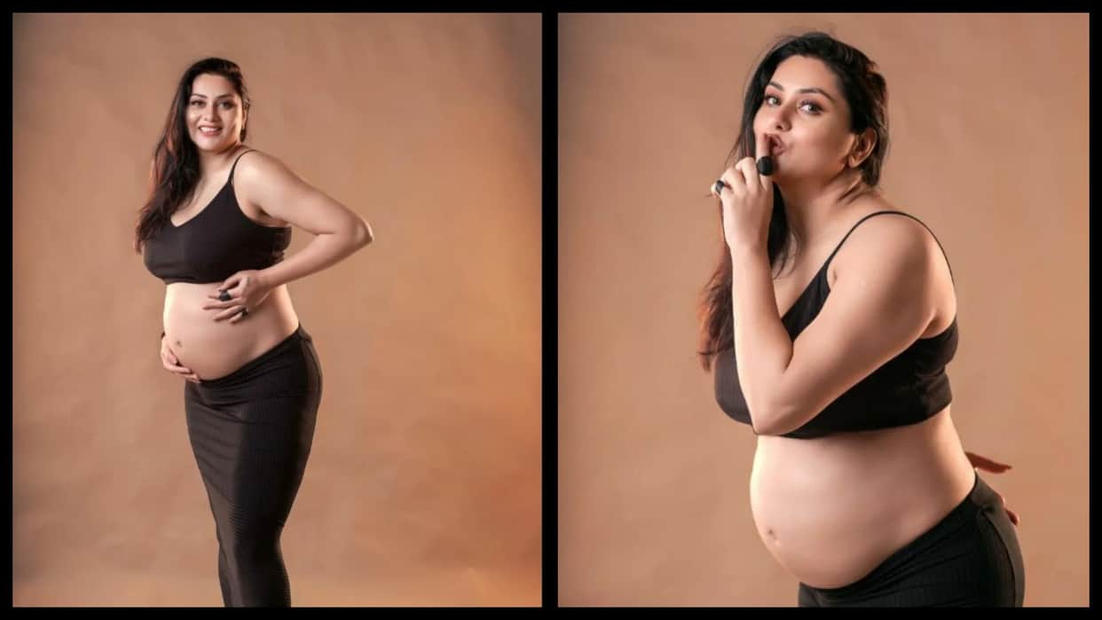 South Actress Namitha Birthday Actress announces pregnancy with her husband Veerendra on her special day