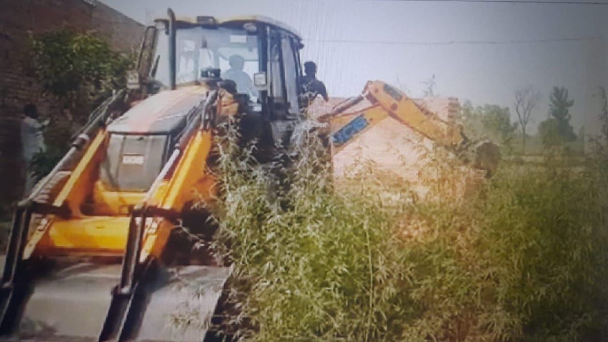 UP News: Administration team freed government land and illegal colony by bulldozer in Saharanpur