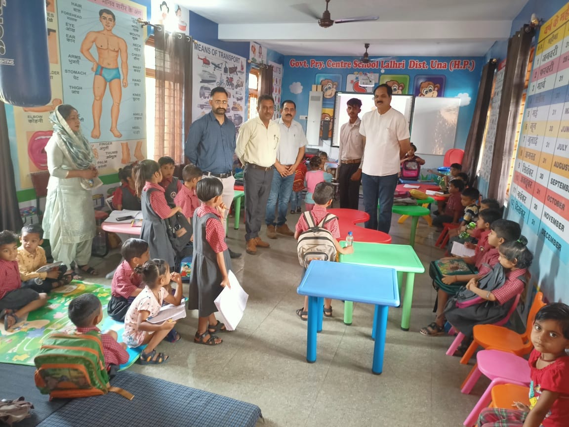 Education Department team did surprise inspection of Lalhari school