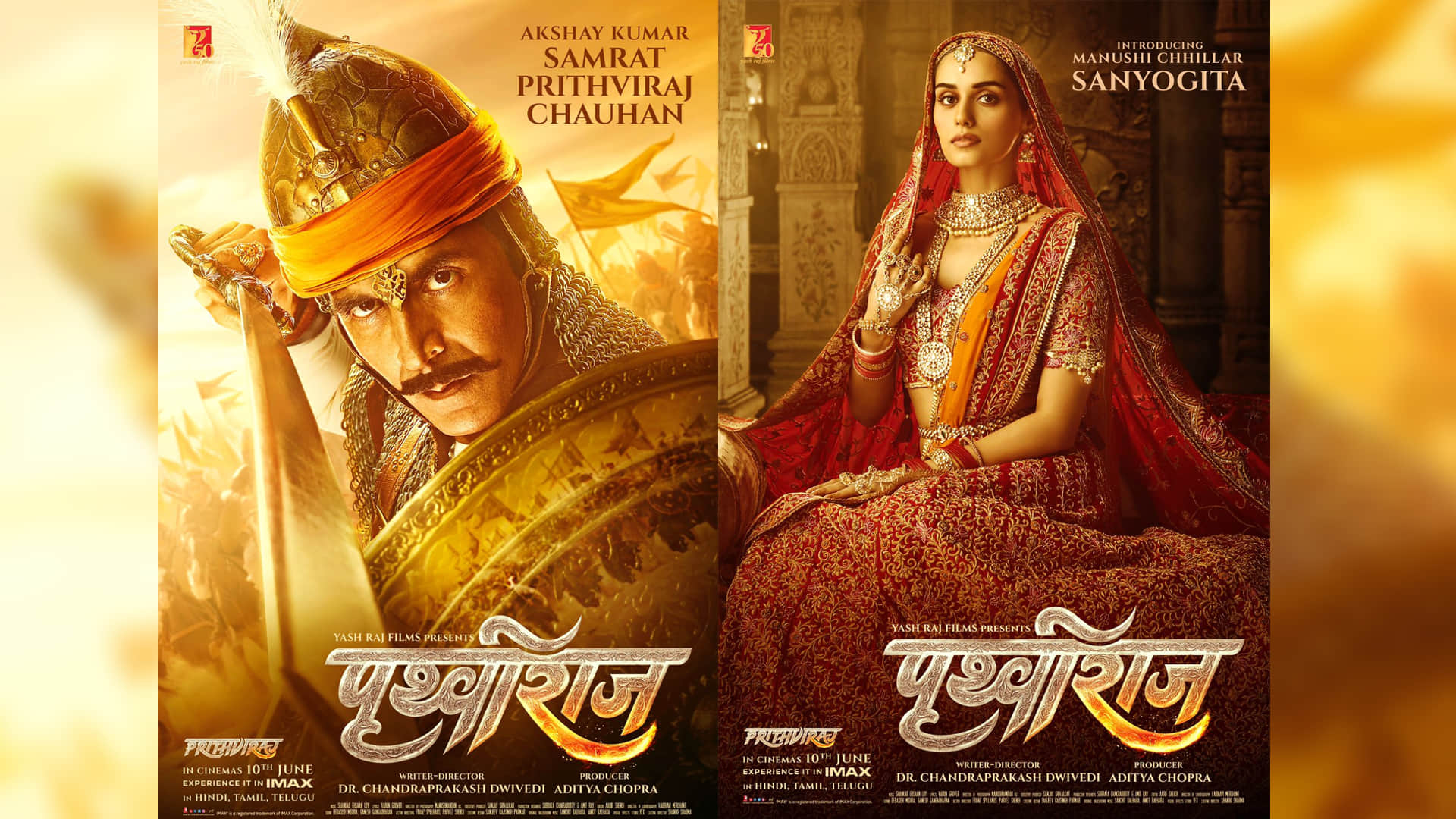 Prithviraj New Song Teaser: Manushi Chhillar appeared as warrior in Prithviraj's new song Yoddha the full song will be released on 3rd june in theaters