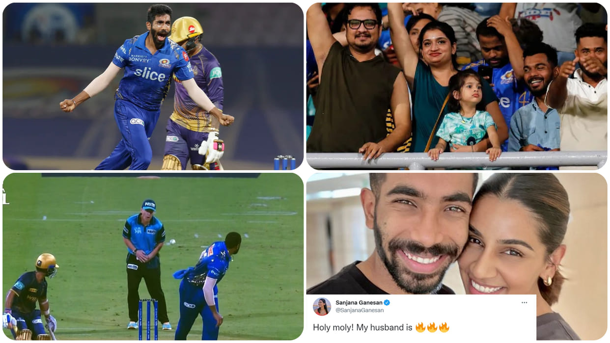 IPL 2022 MI vs KKR Match 56 Highlights in Hindi Jasprit Bumrah ans Sanjana Ganesan