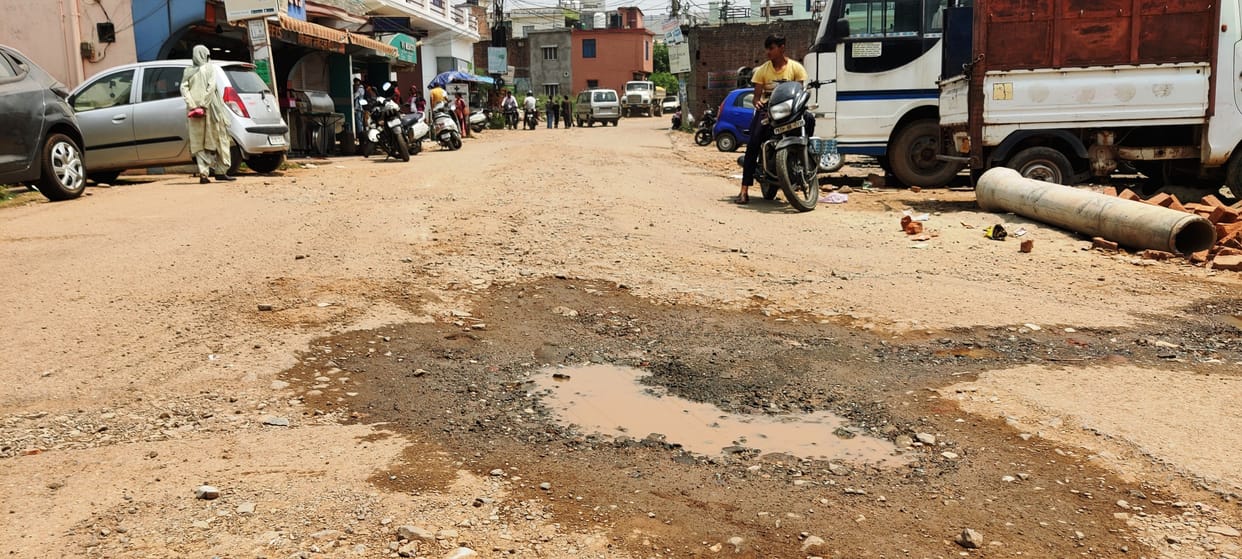Residents getting upset due to bad roads