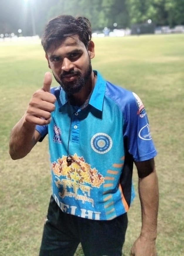 Sadiq selected in Indian Divyang Cricket Green Team