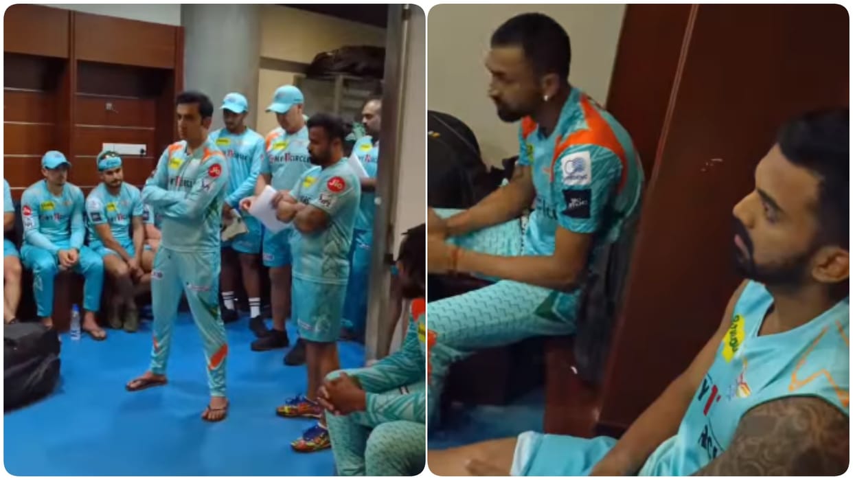 IPL 2022 Gautam Gambhir angry over lsg performance against gujarat titans, delivers strict dressing room speech We gave up. We were weak'