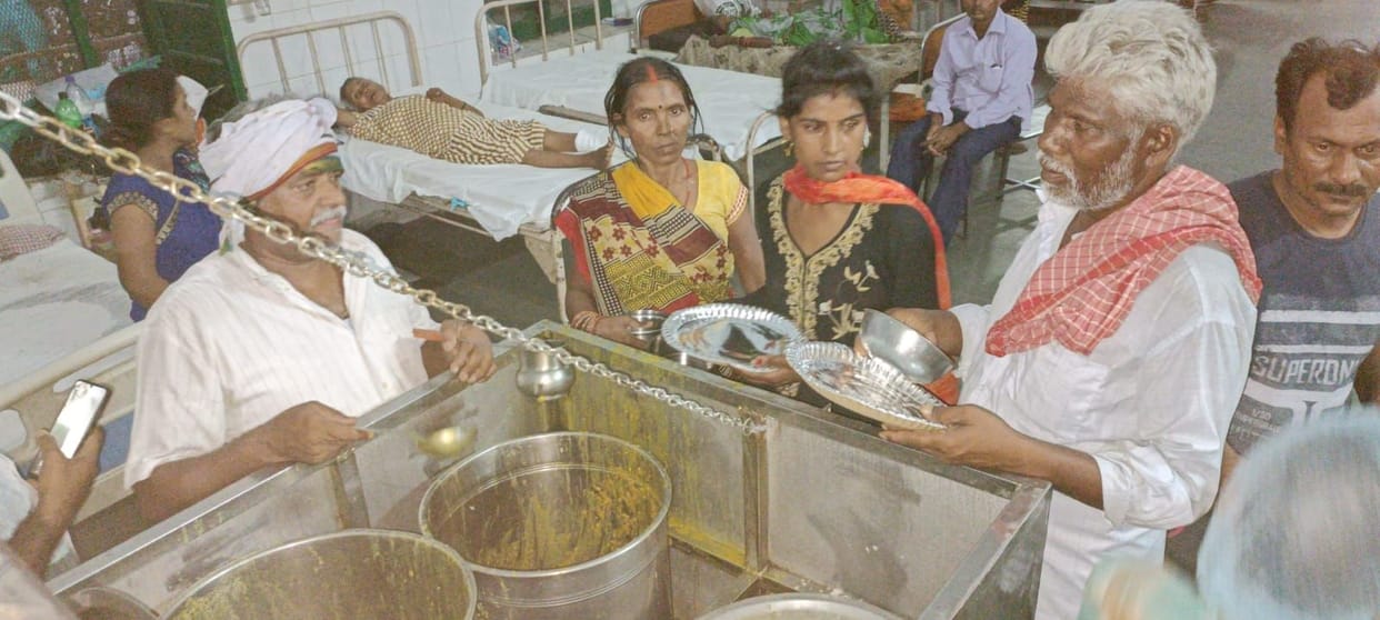 patients are not getting both time chapati