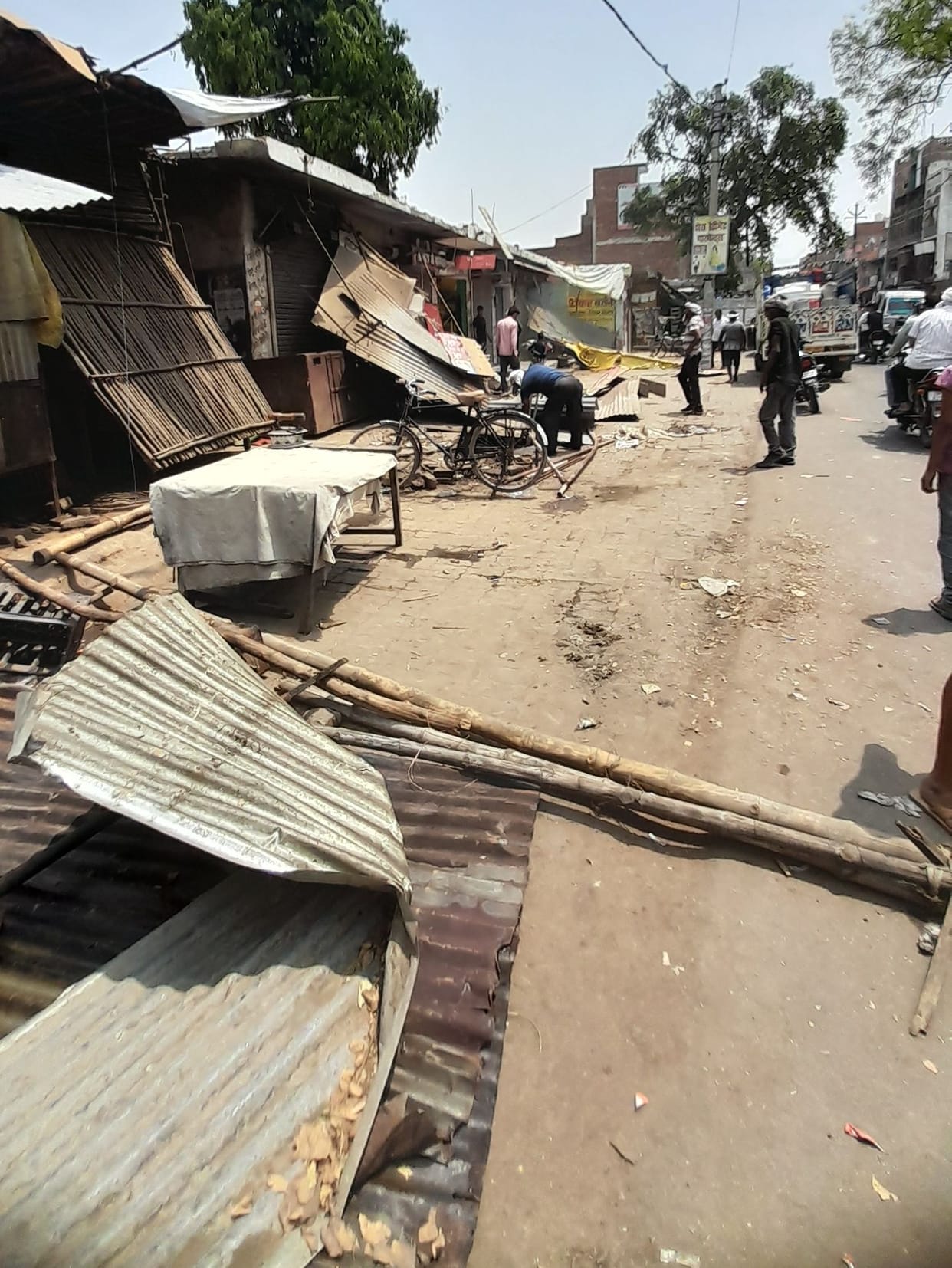 Illegal possession removed by running bulldozer