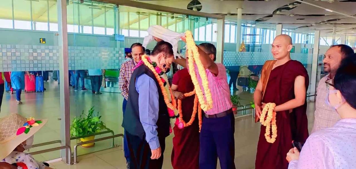 Myanmar envoy arrives on three-day visit