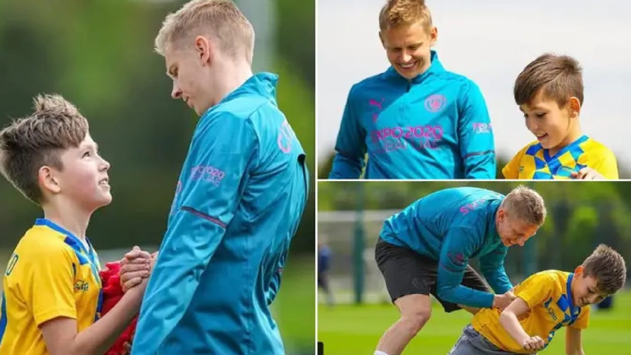 Premier League Oleksandr Zinchenko's heartfelt gesture for 10-year-old boy who fled Ukraine war