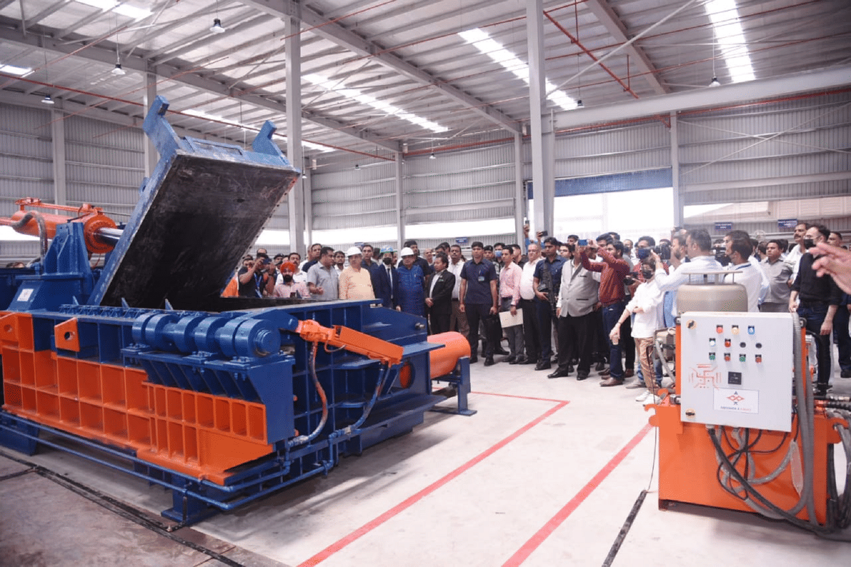 Road transport and highways minister Nitin Gadkari inaugurates vehicle scrapping facility in Fatehpur village in Nuh district of Haryana vehicle scrapping meaning