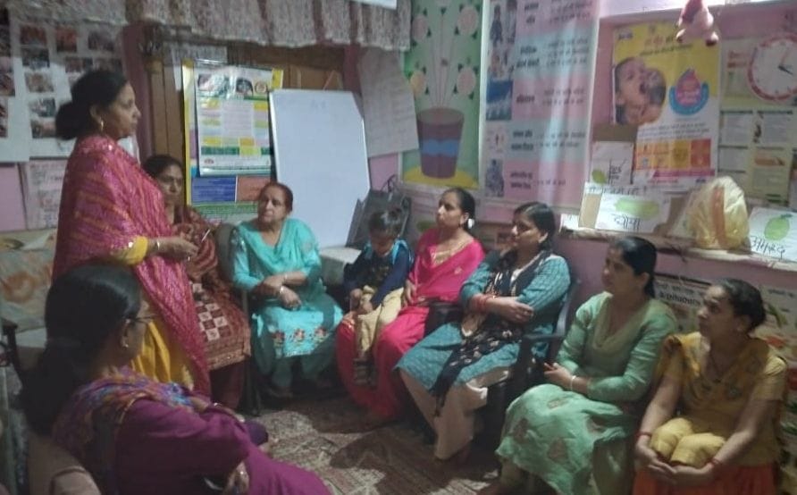 Importance of vaccination explained in Anganwadi center Chhota Chowk