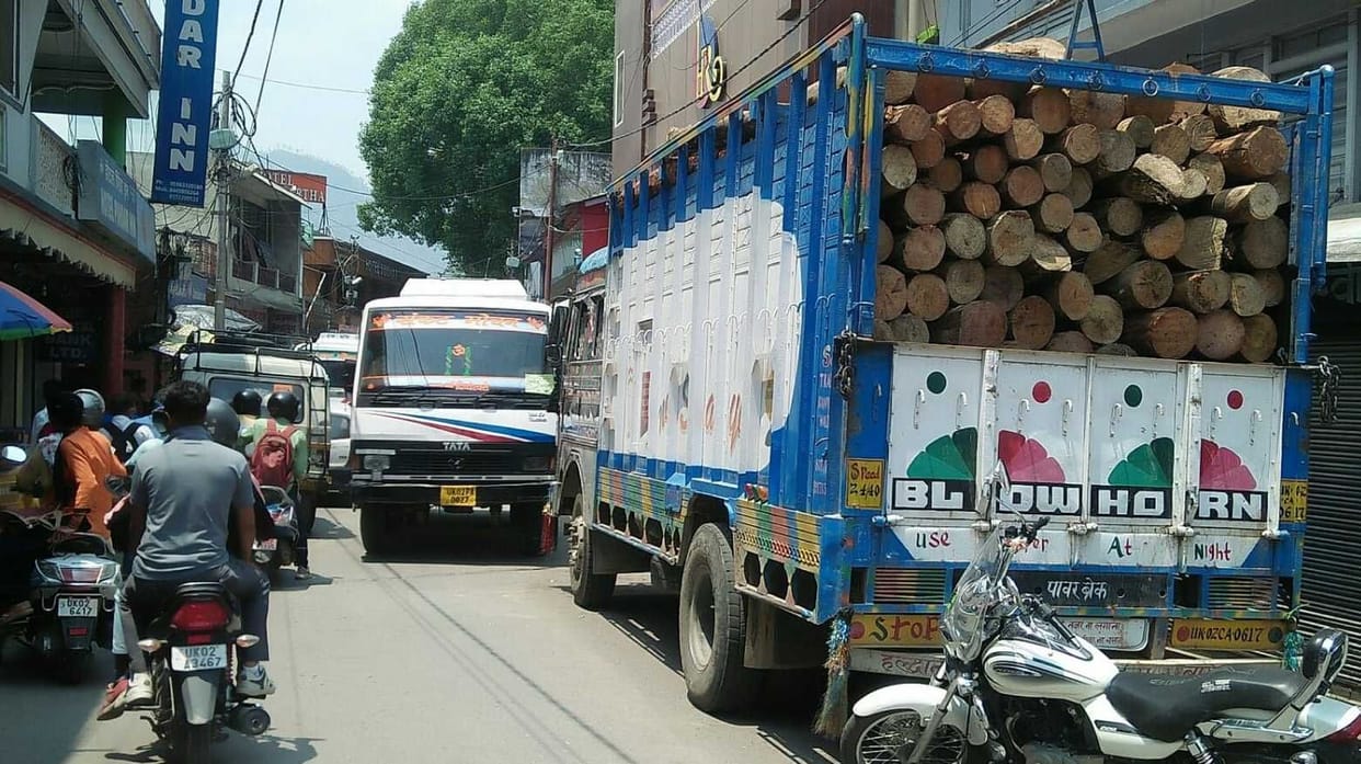 Truck Creates Jam