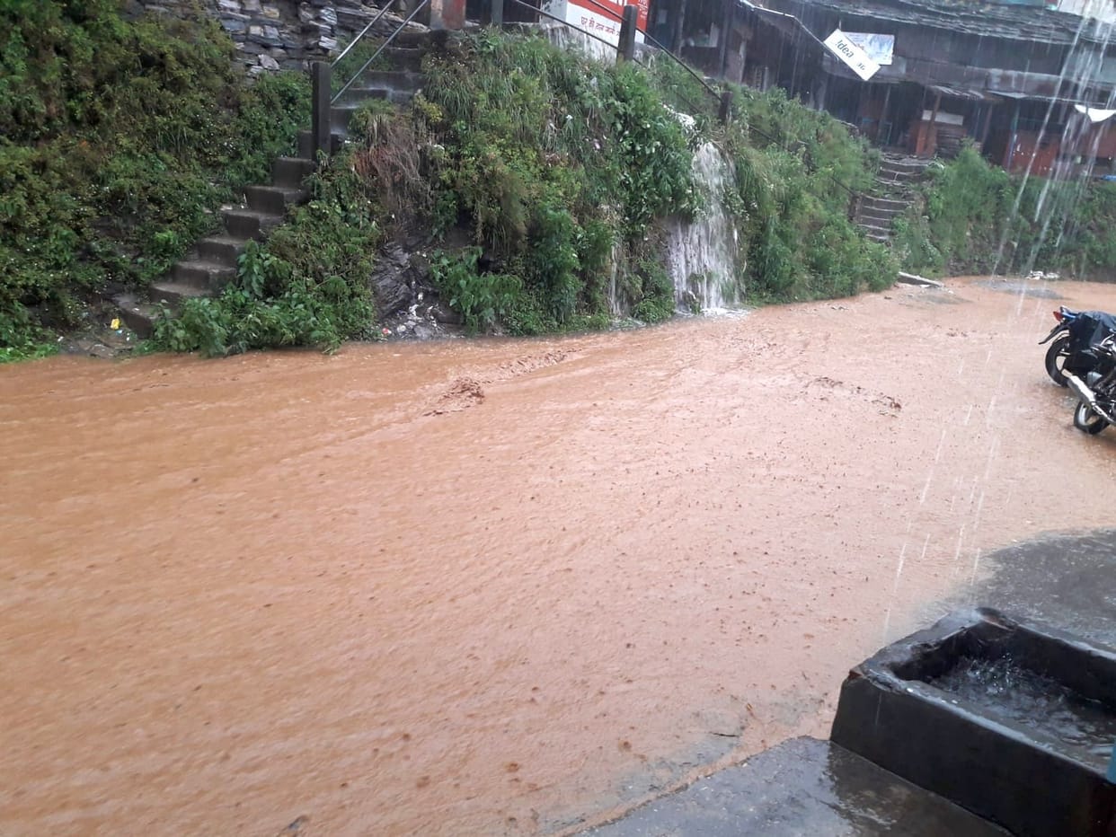 Road are blocked.