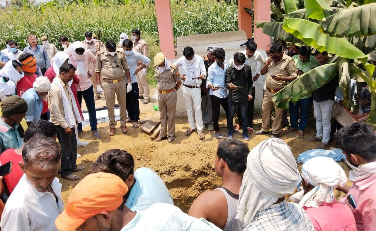 The body was removed from the grave and sent for post-mortem