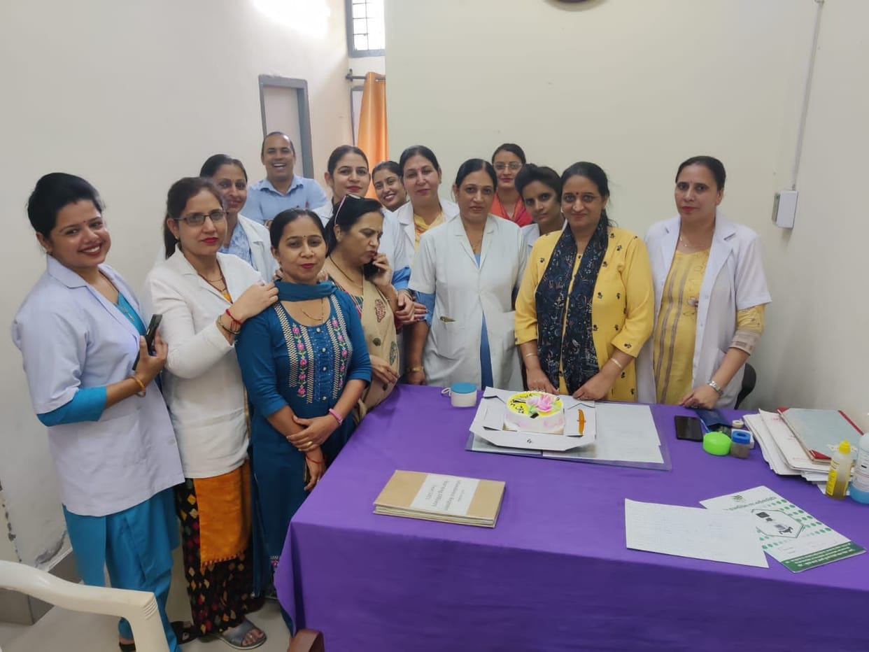 Resolve to serve, then the nurses cut the cake together